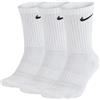 NIKE SET CALZE CALZINI DA 3 PAIA BIANCO LOGO NERO SX7664 100 UNISEX DAL 38 AL 50