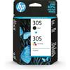 HP 305 - 2er-Pack - Schwarz, Farbe (Cyan, Magenta, Gelb)