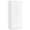 CAPALDO Armadio Guardaroba 2 Ante Con Barra Appendiabiti 81x52x180H Bianco