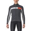 CASTELLI 4522509 MORTIROLO 6S JACKET Giacca Uomo DARK GRAY/SILVER GRAY-RED REFL XL