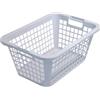axentia Cesto Portabiancheria pulita o sporca in plastica antigraffio - Cesta per bucato con manici laterali - Cestino per biancheria, 53 x 40 x 23 cm