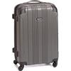 Kenneth Cole REACTION Bagaglio a rotelle fuori dai limiti, Carbone, 24-Inch Checked, Out of Bounds - Valigia da viaggio con 4 ruote rigide, leggere e resistenti