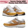 Saucony Shadow 6000 Running Suede Bianco Beige Taglia Uomo