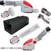 IKRA cesoie per erba e arbusti a batteria IGBS 1210, incl. borsa, batteria 12V e caricabatteria, lame Made in Germany