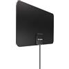 Meliconi Antenna TV Easy Fit, Amplificata, Ultra Slim, Compatibile DVB-T2 HEVC,