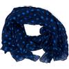 Emila Sciarpa blu a pois uomo donna grande pashmina calda fulard leggero misto seta