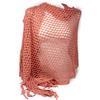 Emila Scialle a maglia traforato lana rosa coprispalle invernale frange sciarpa foular