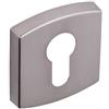 Vachette Set di rosette quadrate Ø 52 mm ROSACES MUZE, ARTIS, SCULPT - Chiave I per porta d'ingresso - Fissaggio invisibile - Garanzia 10 anni - in alluminio resistente - Finitura platino
