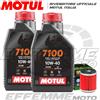 Motul + Hiflo Tagliando Tagliando YAMAHA X-Max 125 2015-2020 (MOTUL 7100 10W40 + filtro olio)