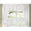 Sweet Home Collection Kitchen Window Curtains Tier, Swag, or Valance Coppia di Tende da Cucina in Pizzo Pesante, Poliestere, Hopewell Bianco, W 2 x L 9 (1 Panels)