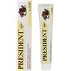 President DENTIFRICIO JUNIOR 6+ per bambini dai sei anni in su. Gusto Cioccolato, anticarie, protegge gengive e smalto dei denti. Senza parabeni, SLS, allergeni e PEG - RDA 30-50 ml