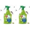 Protect Home Insetticida antizanzara, Pronto uso. A base di piretro microincapsulato per il controllo di insetti volanti e striscanti. Azione abbattente immediata, 750 ml (Confezione da 2)