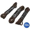 Crazystock selected 12x Bundle Lacci Scarpone Cm. 90 To-Marrone