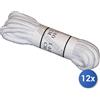 Crazystock selected 12x Bundle Lacci Scarponi Cm.130 To-Bianco