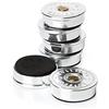 Bullseye Office - Set di 6 Calamite a forma di fucile da caccia, perfetti per decorare la casa o l'ufficio come magneti da ufficio, magneti d'argento e magneti da frigorifero per uomo