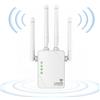 Ailkin Ripetitore WiFi, Amplificatore WiFi Bianco 1200Mbps Doppia Banda 2.4G/5G AILKIN