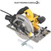 DEWALT DWE576K-QS sega circolare lama 190mm max taglio 61mm 1600w 4kg valigetta