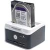 Negozio Matto DOCKING STATION HDD SATA CON CARD READER E HUB USB PER HARD DISK 2 5 E 3 5"