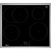 NEFF M56SBF1L0 - Piano cottura a induzione N50, piano cottura in vetroceramica, 60 cm di larghezza, livello di potenza, zona arrosto, indicatore di calore residuo, alzato, colore: Nero