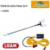 LISAM Pettine elettrico a batteria THOR 36V LISAM abbacchiatore con asta fissa e cavo
