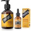 Proraso Set Barba con Detergente Barba 200 ml, Olio da barba uomo 30 ml | Wood and Spice, Set per cura della barba lunga, Cofanetto regalo uomo, Fragranza legnosa e speziata, Made in Italy dal 1948