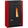 Extraflame Stufa pellet 5,1kW LUISELLA 5.0 Bordeaux 5 stelle Classe A+ 1292600