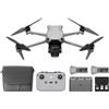 DJI Air 3S Combo Fly More (RC-N3), drone con grandangolare CMOS 1 e teleobiettivo medio, video HDR 4K/60fps, rilevamento omnidirezionale ostacoli in notturna e 3 batterie per volare più a lungo