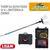 Lisam Pettine elettrico THOR 12V LISAM abbacchiatore asta fissa e batteria a zaino