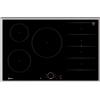NEFF T68SHV4L0 - Piano cottura a induzione N70, piano cottura autosufficiente in vetroceramica, larghezza 80 cm, Twist Touch, Flex Induction, Home Connect, Smart Hood Automatic, sospeso, nero