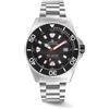 Lorenz Orologio Lorenz Aquitania 1000m 030231LL Watch Automatico Nero Acciaio Gomma