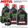 Motul + Hiflo Tagliando VOGE Trofeo 525 ACX Scrambler 2023 2024 (3 5100 10W40 + Filtro olio)