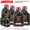 Motul + Hiflo 4 LITRI OLIO MOTUL 7100 10W60 + FILTRO OLIO HIFLO HF551