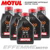 MOTUL 7100 5W40 MA2 100% SINTETICO 5 Litri olio motore 4T Moto Quad Atv Scooter