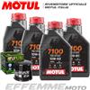 Motul + Hiflo 4 LITRI OLIO MOTUL 7100 10W60 + FILTRO OLIO HIFLO HF204