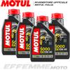 MOTUL 5000 10W40 MA2 SEMI-SINTETICO 4 Litri olio motore 4T Moto Quad Atv Scooter