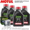 Motul + Hiflo 4 LITRI OLIO MOTUL 5100 15W50 + FILTRO OLIO HIFLO HF163