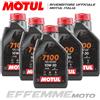 MOTUL 7100 10W30 MA2 100% SINTETICO 5 Litri olio motore 4T Moto Quad Atv Scooter