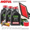 Motul + Hiflo + Ngk Tagliando YAMAHA XT 600 E 1990-2002 (MOTUL 5100 10W40 Filtri aria olio candela)