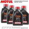 MOTUL 7100 10W30 MA2 100% SINTETICO 4 Litri olio motore 4T Moto Quad Atv Scooter