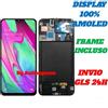 SAMSUNG DISPLAY TOUCH SCREEN +FRAME OLED per SAMSUNG GALAXY A50 SM-A505 SCHERMO VETRO 6.