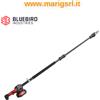 Bluebird Potatore Blue bird 22 10 Telescopico 2 batterie 18V pompa olio automatica
