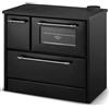 BricoShop24 Cucina a Legna Stufa 9 kW in Acciaio Ghisa Nero Ecologica con Forno