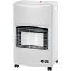 BricoShop24 Stufa a Infrarossi Gas 4200W GPL Portatile con Ruote Bianco per Interni