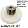 Ingranaggio Nylon per Motoriduttore Stufa a Pellet Mellor FB1137 4.75 rpm