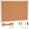 Tikplus Bacheca in sughero 40 x 30 cm con cornice in legno bacheca in sughero per