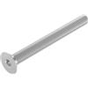 SECCARO Vite a testa svasata M8 x 80 mm acciaio inox V2A VA A2 DIN 7991 / IS