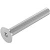 SECCARO Vite a testa svasata M8 x 60 mm acciaio inox V2A VA A2 DIN 7991 / IS