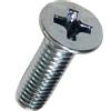 AERZETIX - 50 Bulloni - Testa conica - M4x14mm - DIN965A - Acciaio zincato - I
