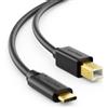 deleyCON 0,5m Cavo USB-C per Stampante (Per Stampanti Scanner MIDI) Cavo USB