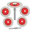 FOCSTOL - Mini disco diamantato da taglio per vetro 5 pezzi 40 mm (40 mm) e